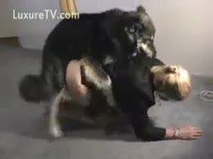 She is a threesome with her partner and dog.